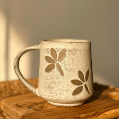Flower Power Ceramic Stoneware Coffee Cup (350ml)