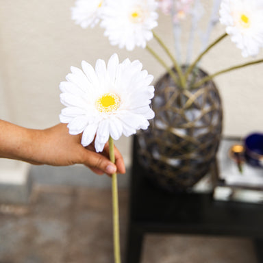 Artificial Flower Gerbera White