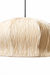 Papyrus Bellflower Pendant Lamp with a pale folded paper shade and rounded crown.