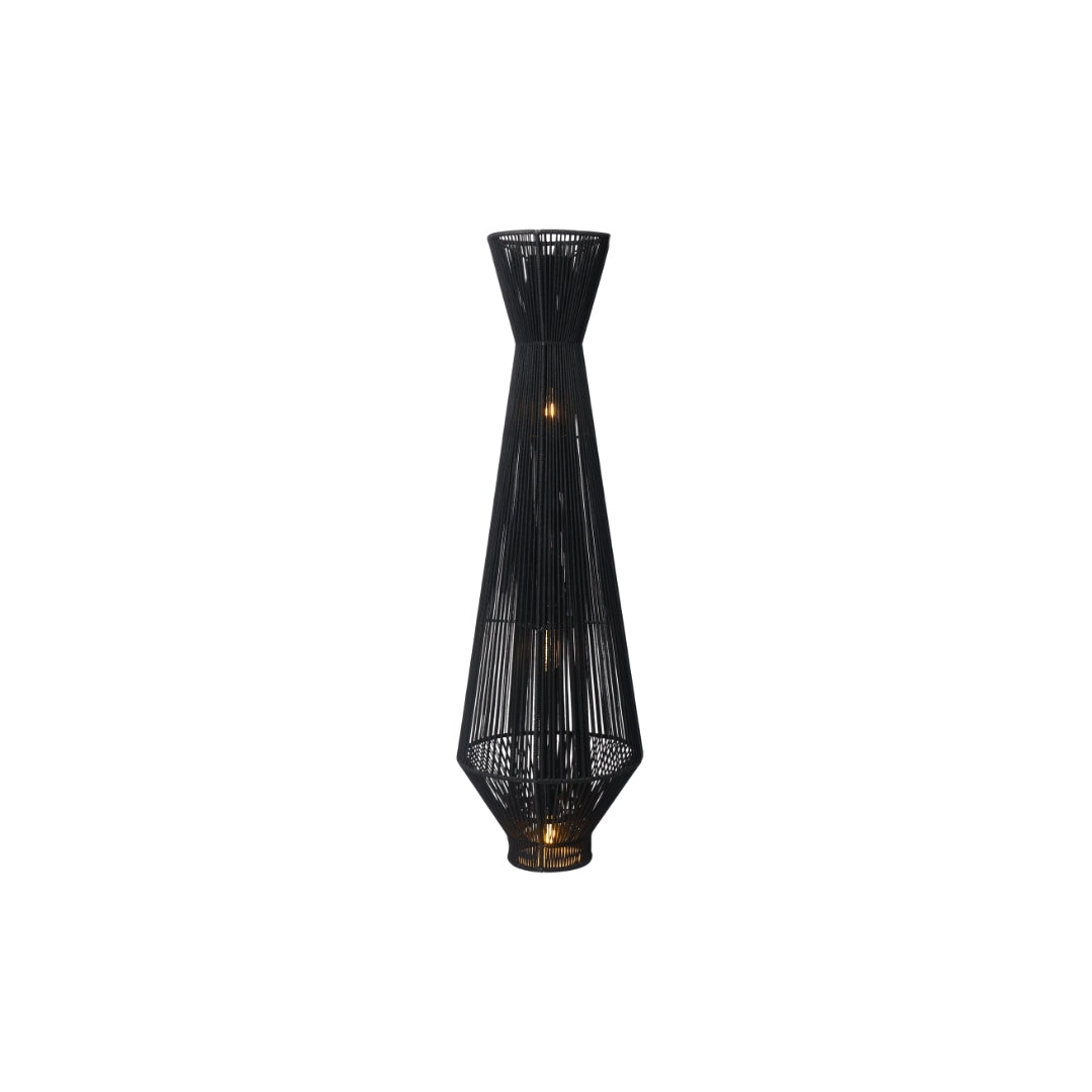 Sunset Layer Artisan Lamp – lit ambience shot