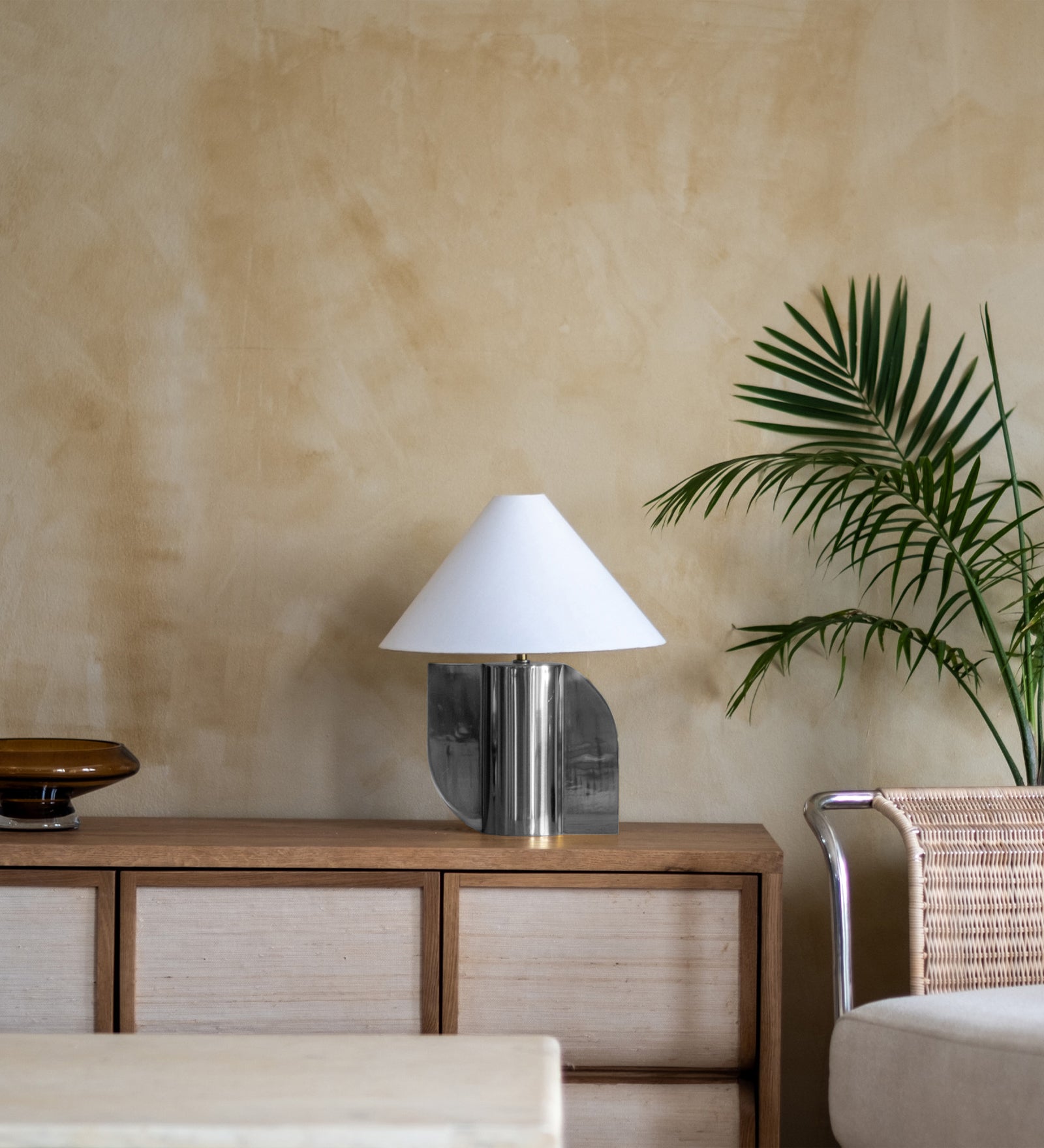 Helia Silver Table Lamp