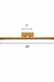Regal Brass Picture Light dimensions: L 18 x W 7 in.
