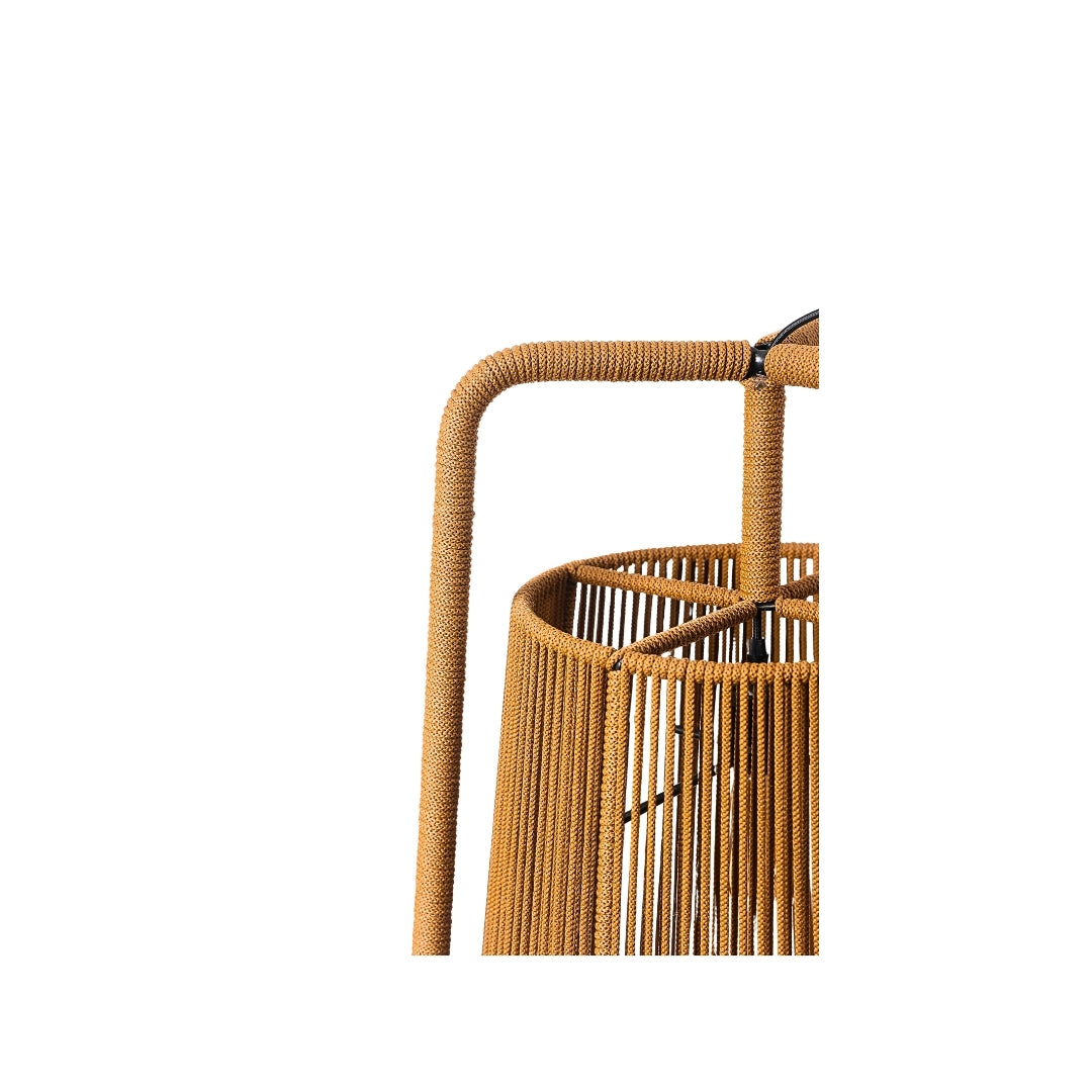 Aura Tall Floor Lamp – lit ambience shot