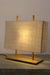 Modern Minimalism: Fabric and Metal Table Lamp