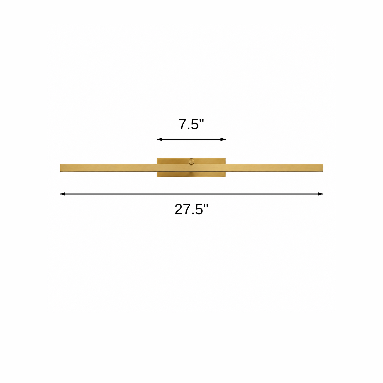 Rosato LED Picture Light dimensions: L 27.5 x W 7.5 in.