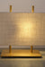 Warm Ambiance: Fabric Shade and Sturdy Metal Base Lamp