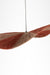 Dual colour Raffia Pendant Lamp in an angled top view, showing the raised curves of its two-tone folded shade.