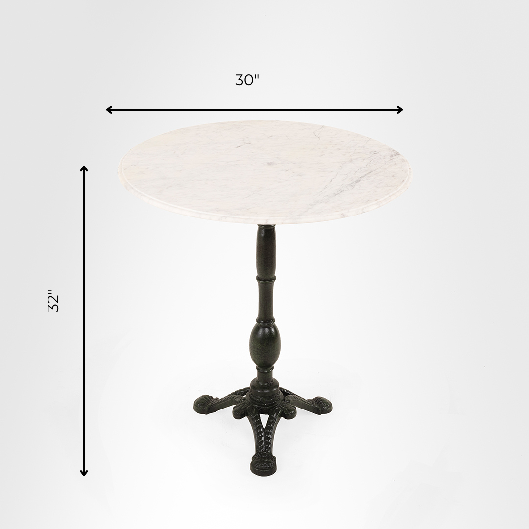 Ellis VII Cast Iron And Marble Table