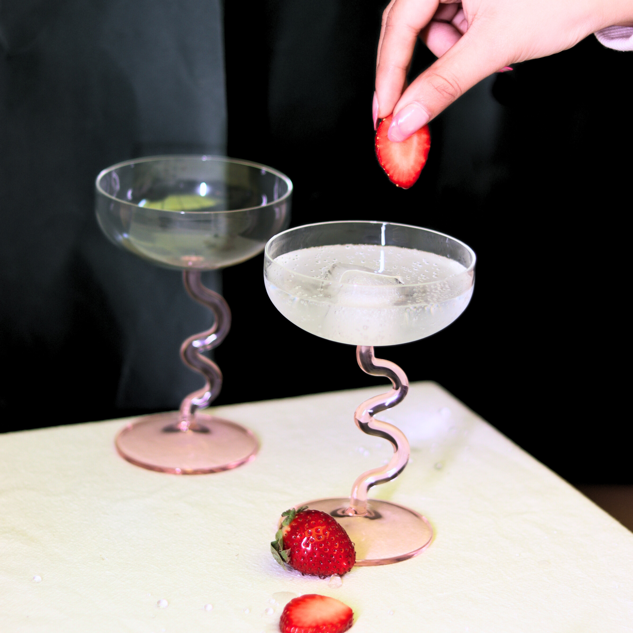 Swirl Cocktail Glasses