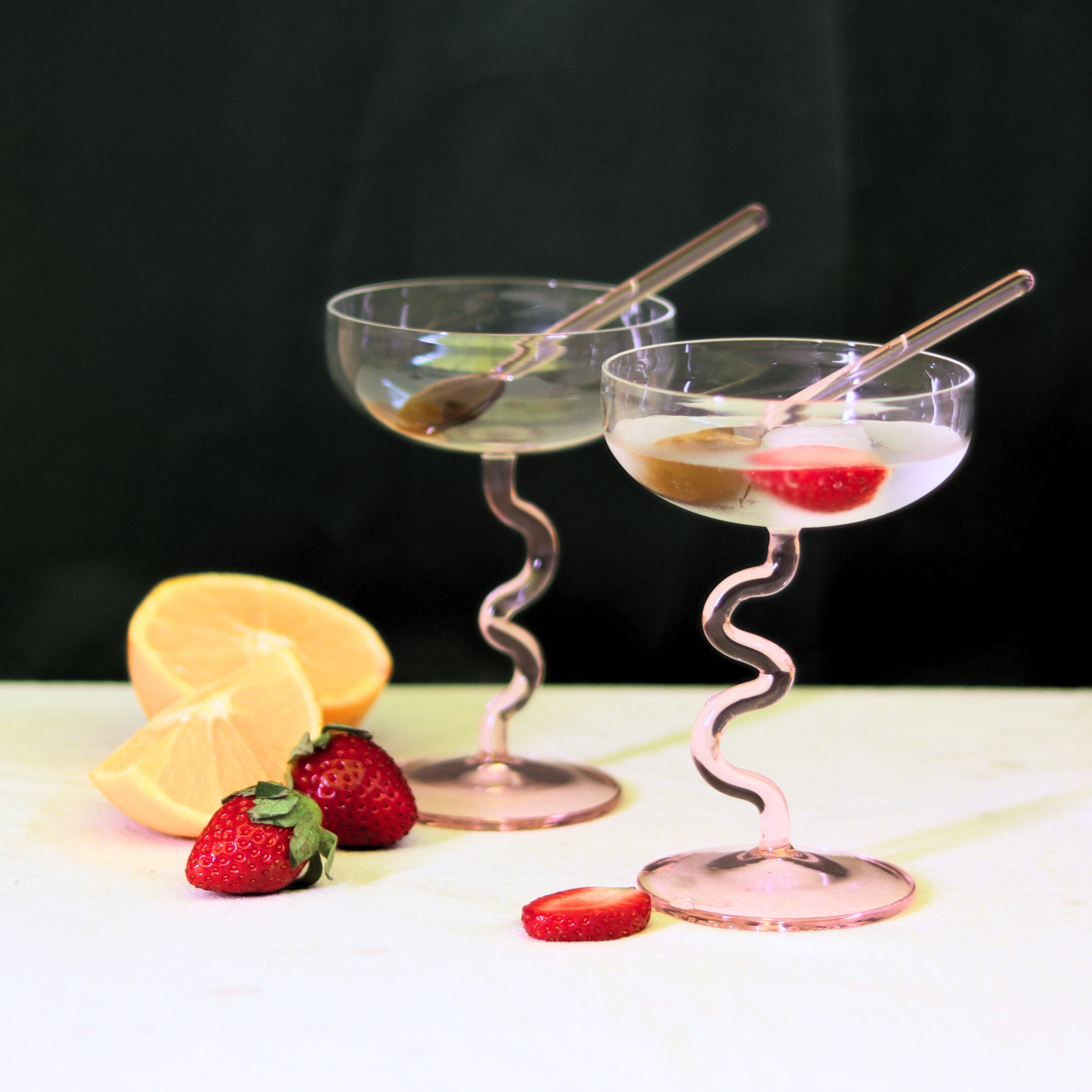 Swirl Cocktail Glasses