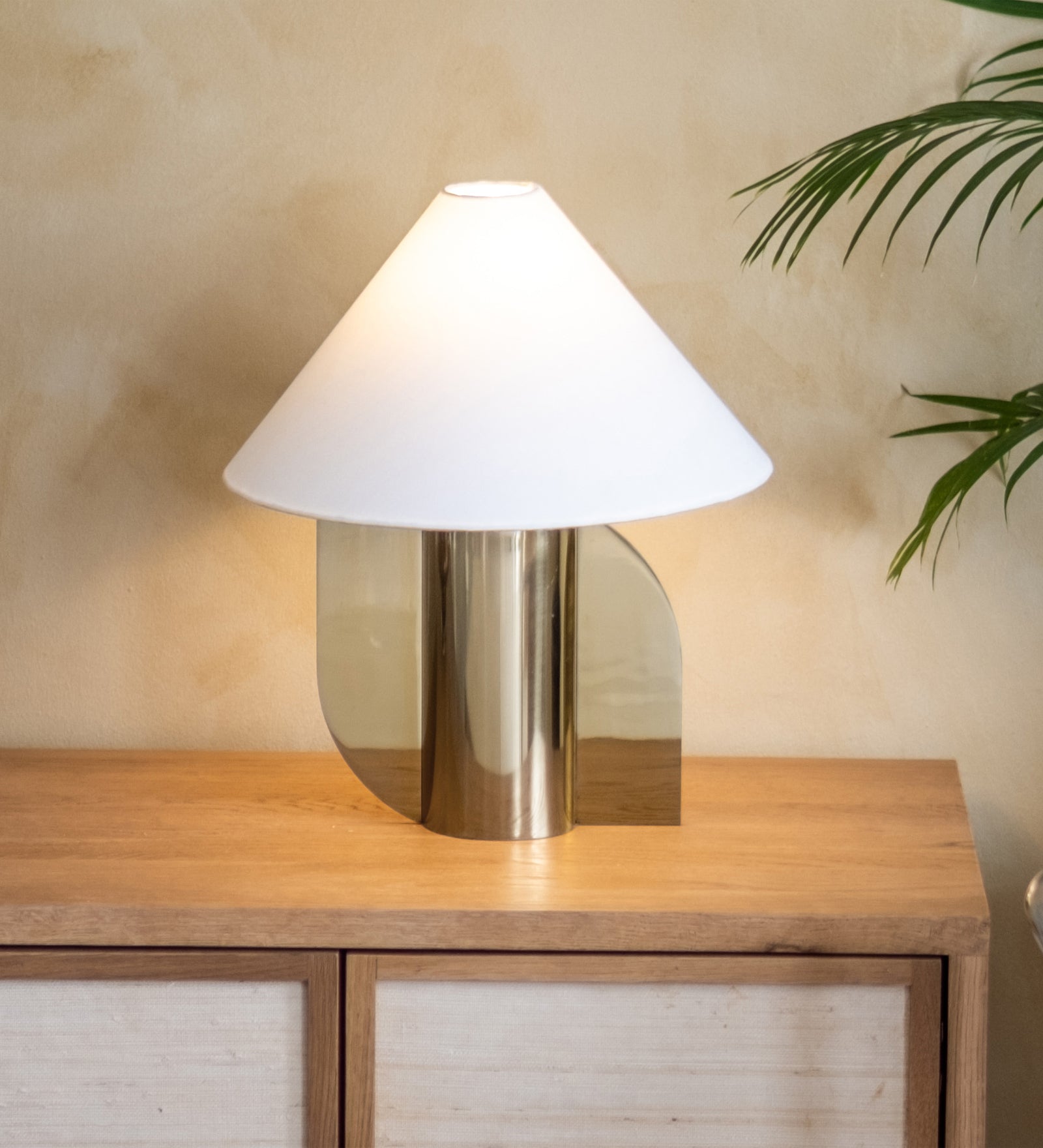 Helia Silver Table Lamp