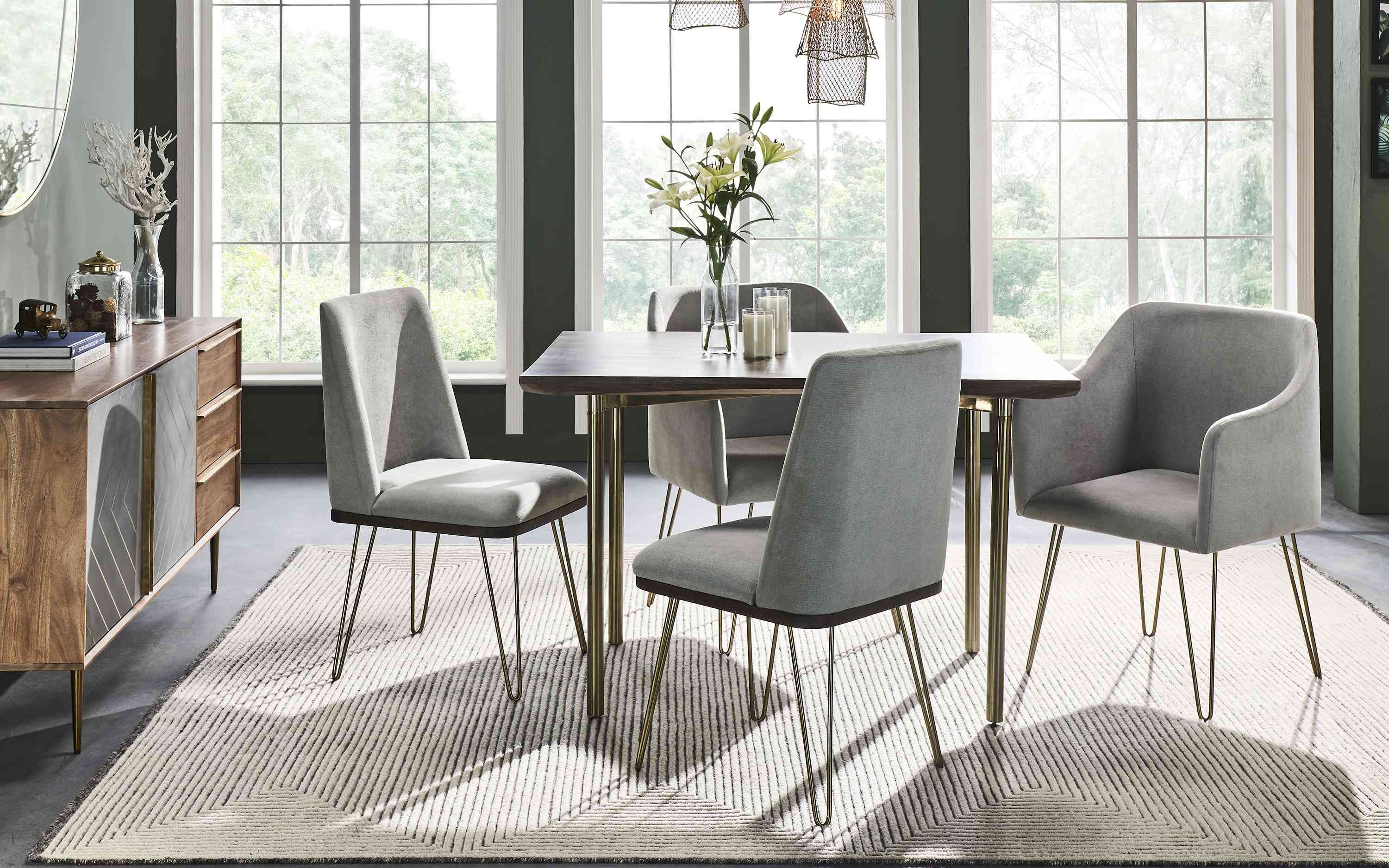 Barcelona Dining Table Set of 4 (2+2)