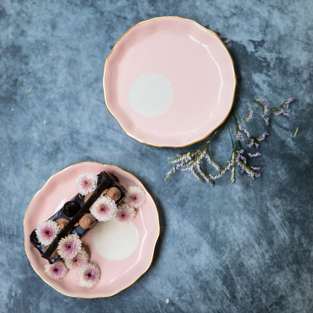 Blush Ceramic Dessert Plate 6" (Set of 2)