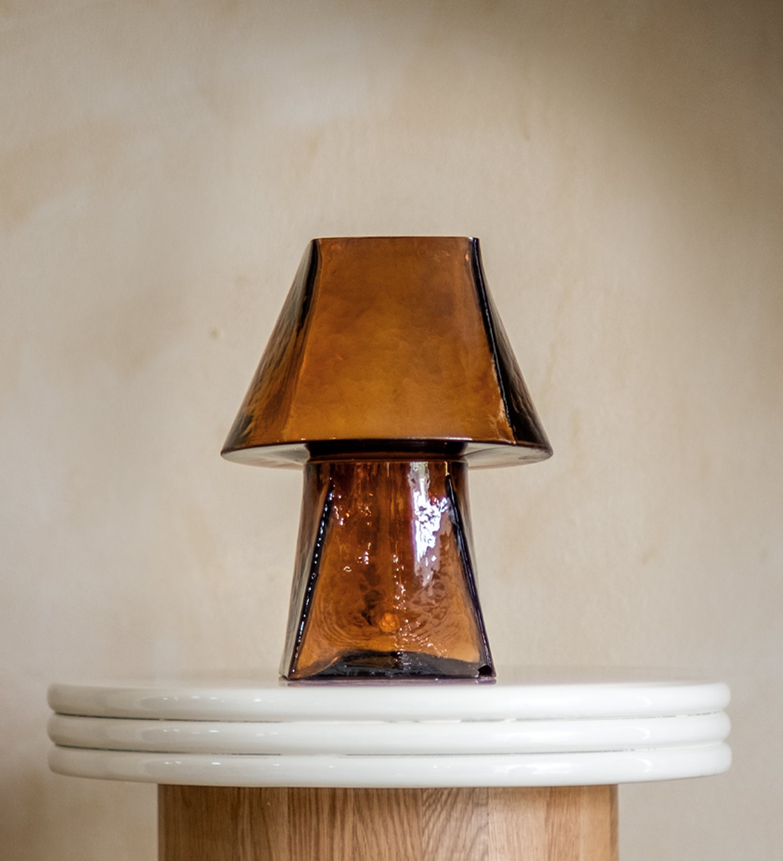 Lueur Smoky Amber Mini Table Lamp
