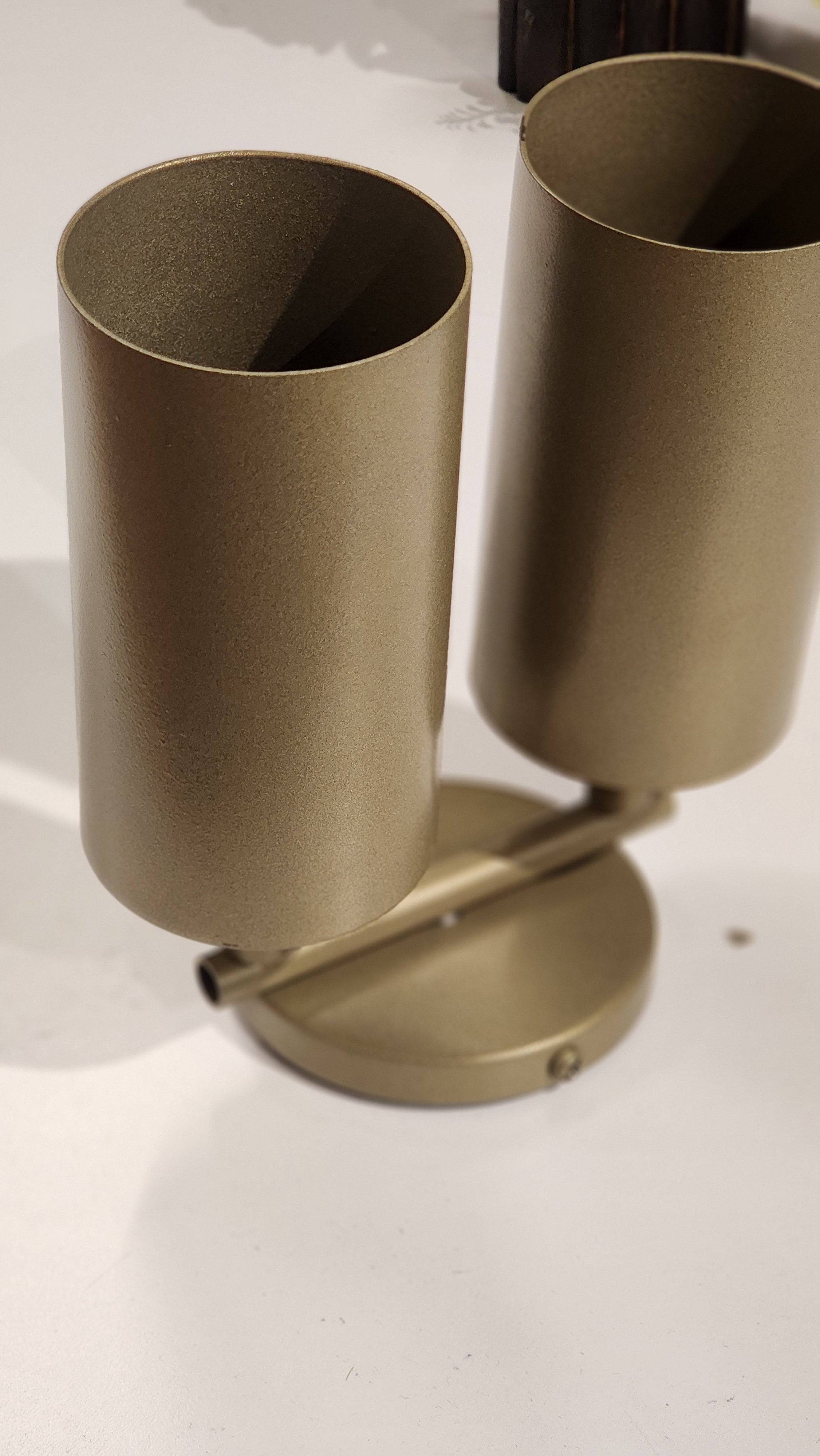 Beige Dual Spot Ceiling Light