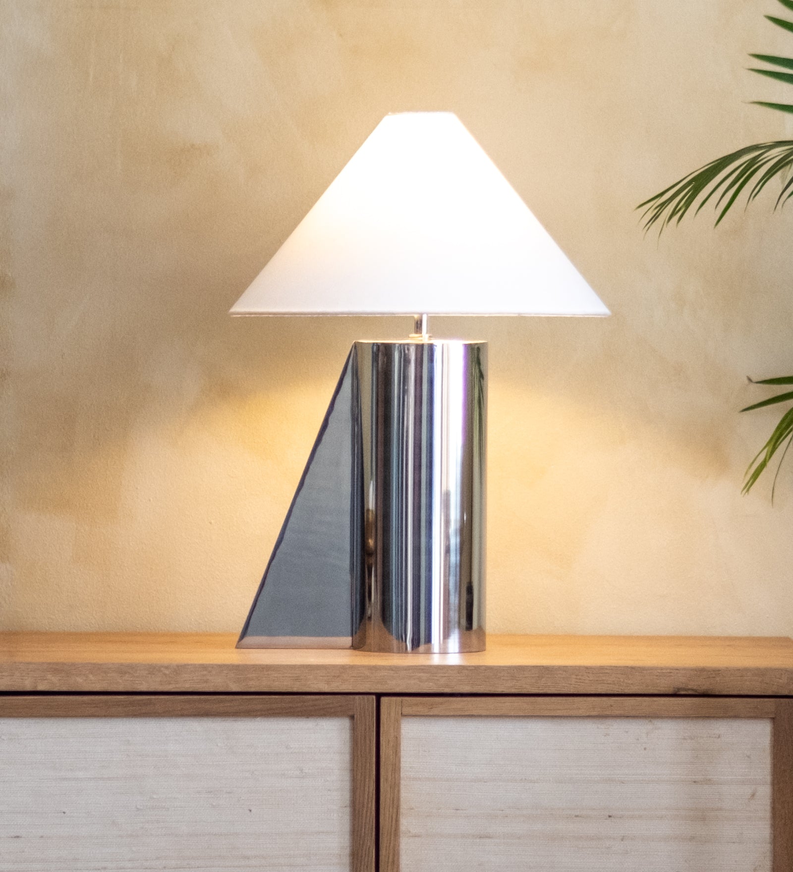 Helia Silver Tall Table Lamp