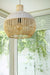 CaneCraft Illuminare: Sustainable pendant lamp with woven cane design
