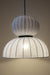 White fabric lampshade crafted from premium cotton linen, enhancing interior aesthetics.