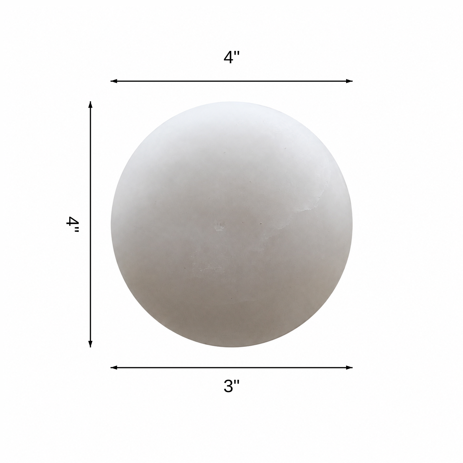 Selene Alabaster Wall Light (Small) dimensions: L 4 x B 3 x H 4 in.