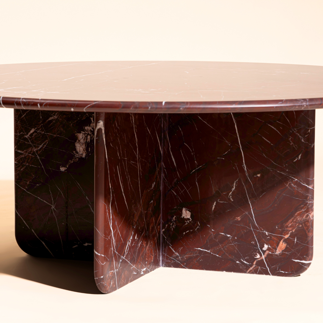 Norge Marble Coffee Table Rosso