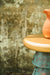Bucket Drink Table top and patina body detail