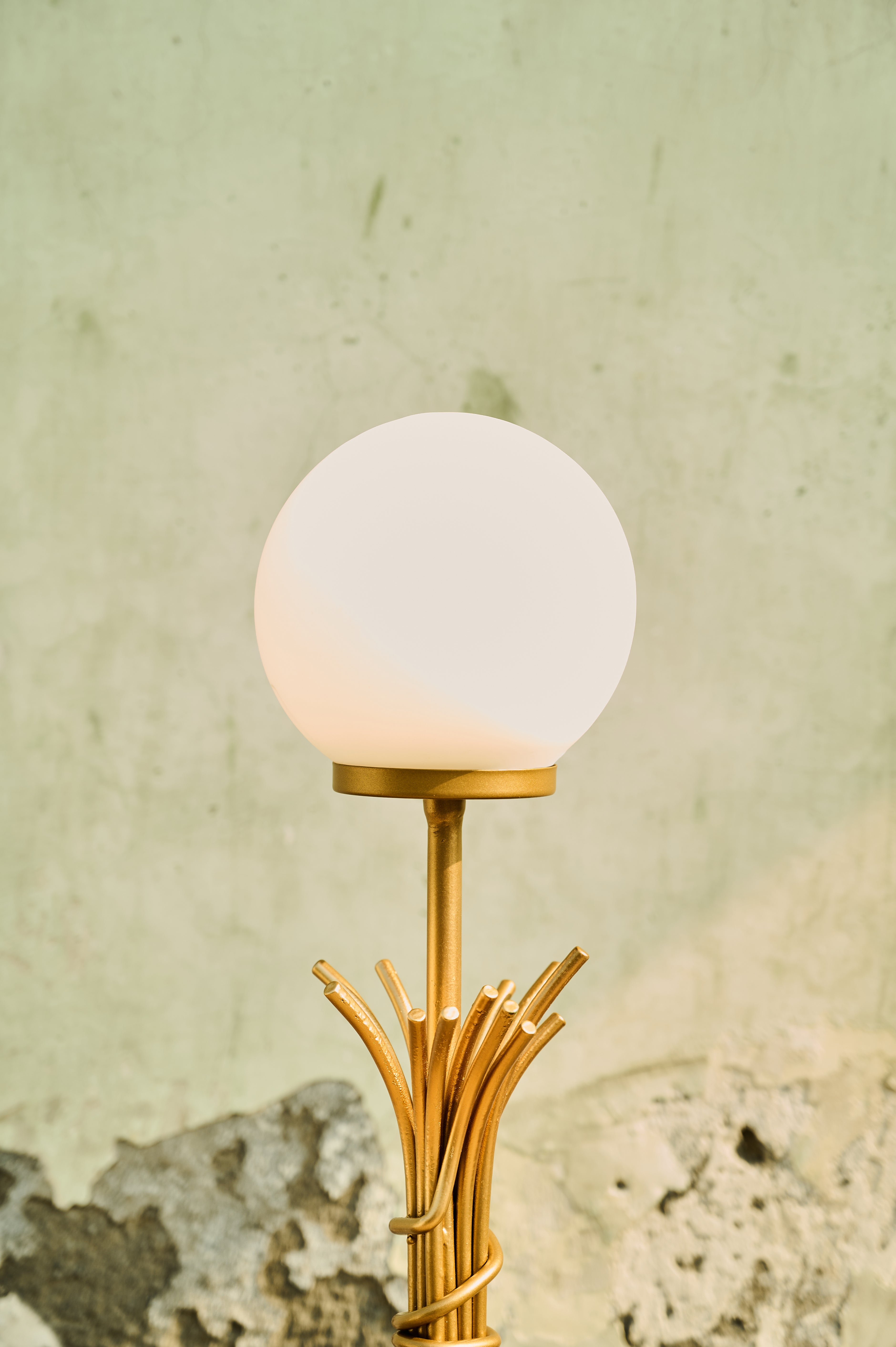 Sheaf Table Lamp globe shade close-up