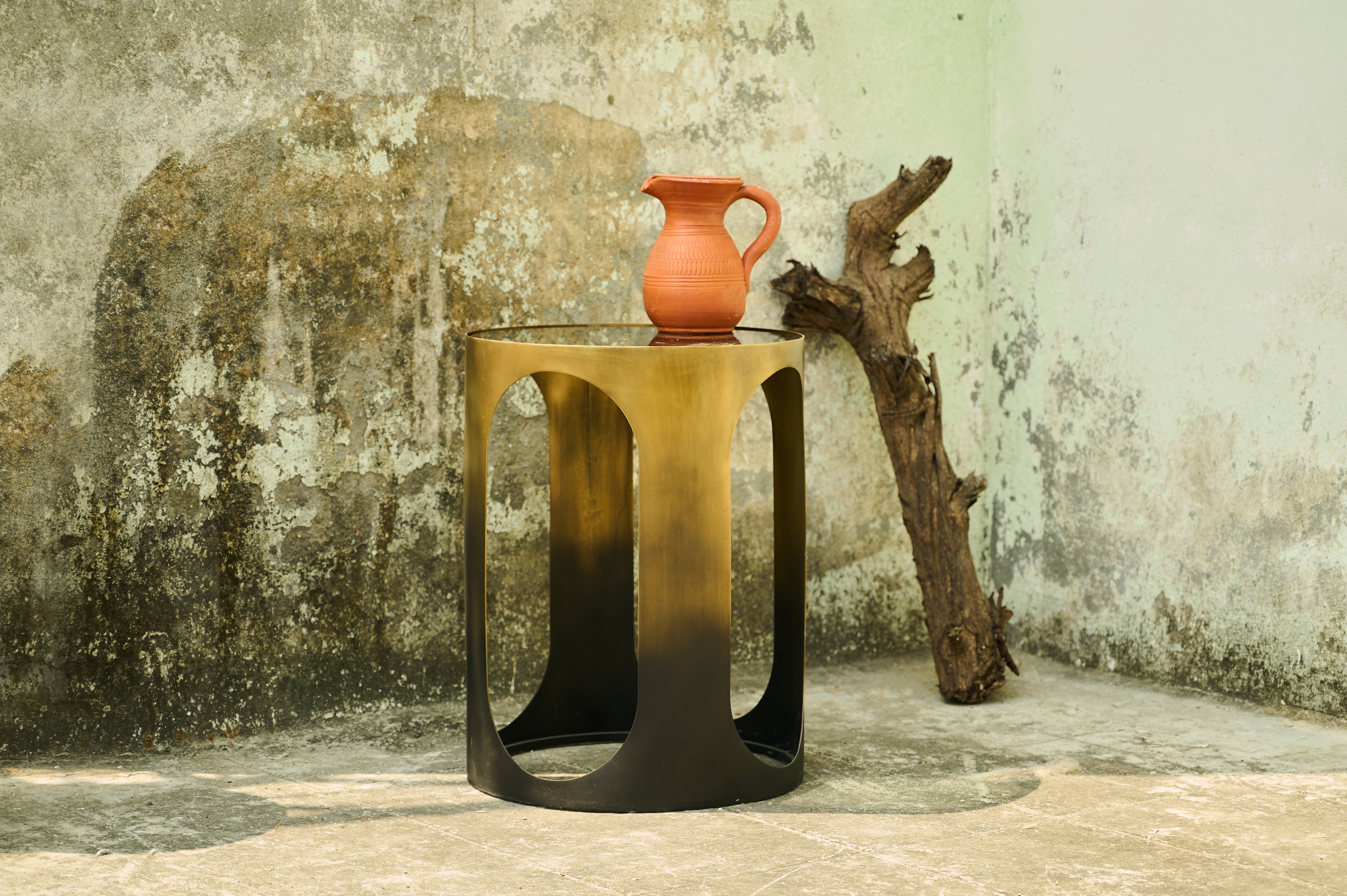 Oval Side Table wide full view
