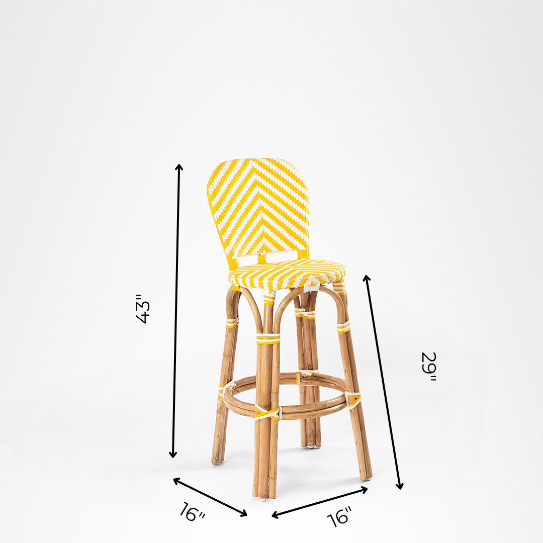 R Popsicle Cane Bar Chair