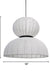 Neutral white lampshade made of durable cotton linen fabric, ideal for versatile decor.
