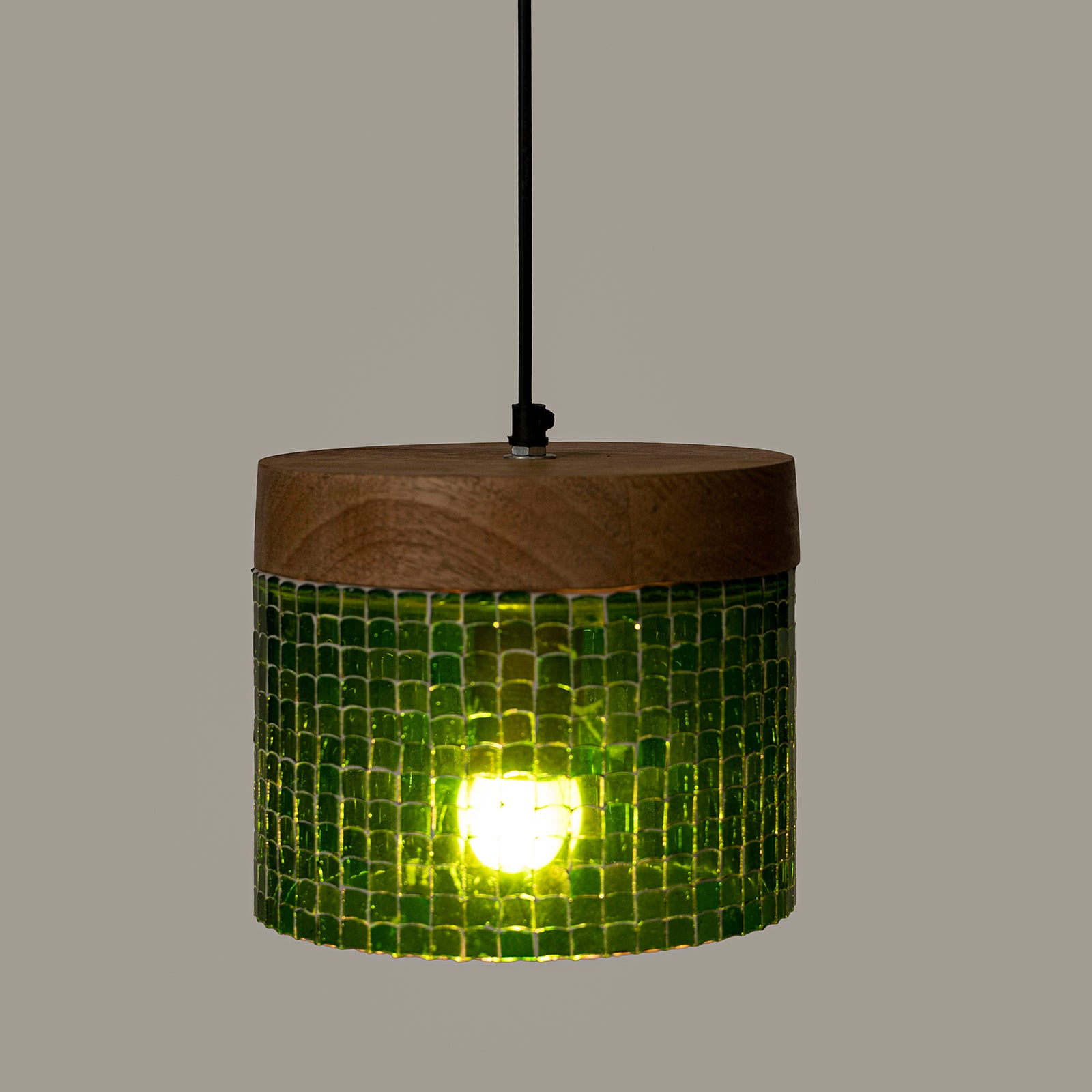 Freedom Squat Green Hanging Lamp