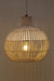 Rattan Radiance: Organic pendant lamp with soft glow.