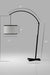 5th Avenue Curved-Arm Black Floor Lamp