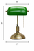 Verde Banker's Desk Lamp dimensions: L 11 x B 7 x H 16 in.