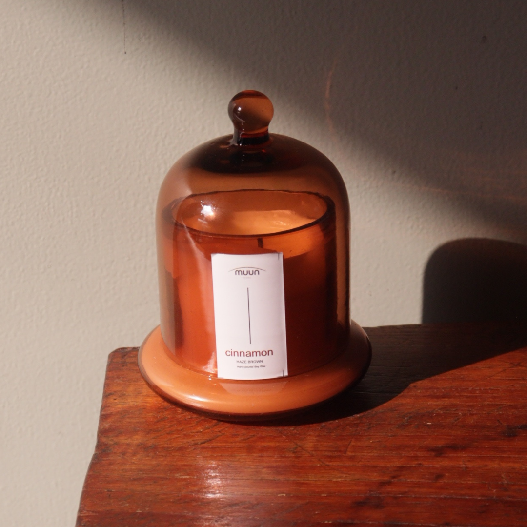 Haze Brown Dome Candle Medium