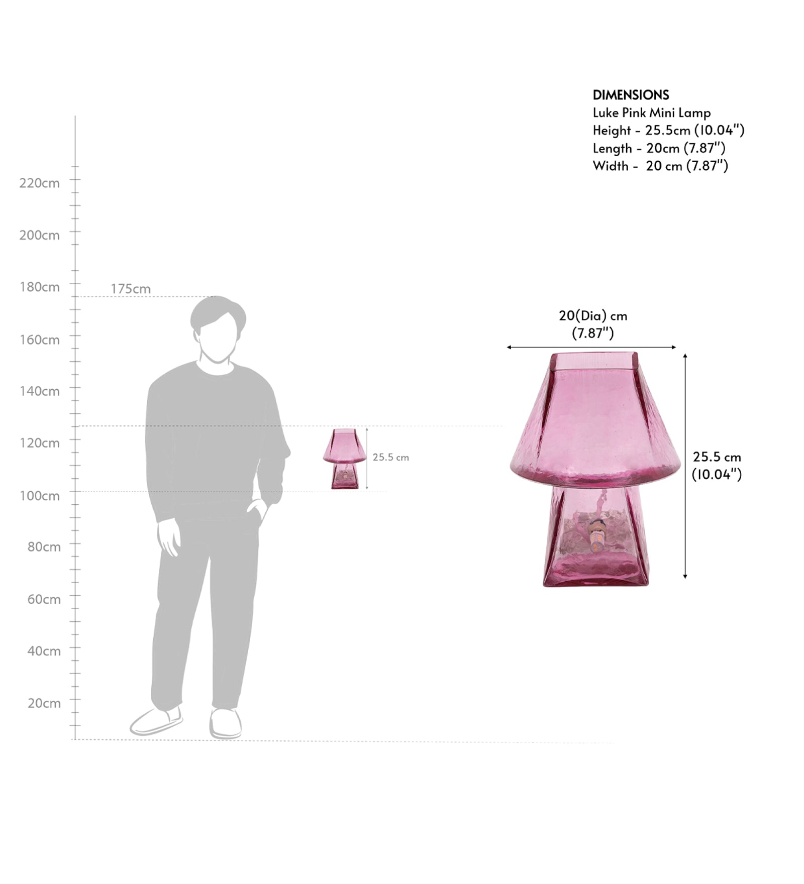 Lueur Pink Mini Table Lamp