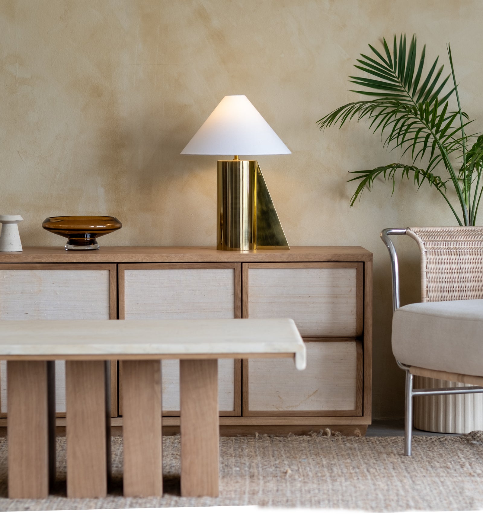 Helia Gold Tall Table Lamp