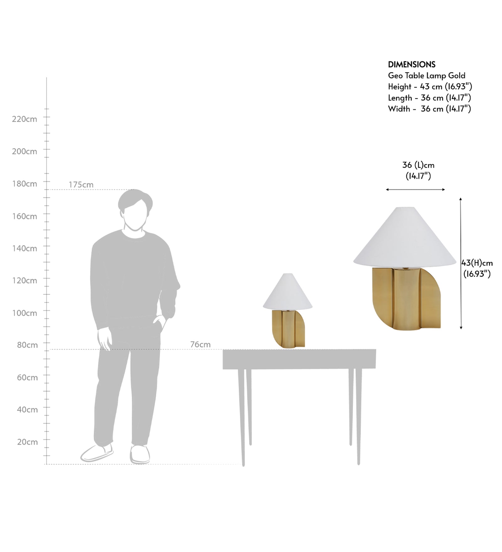 Helia Gold Table Lamp