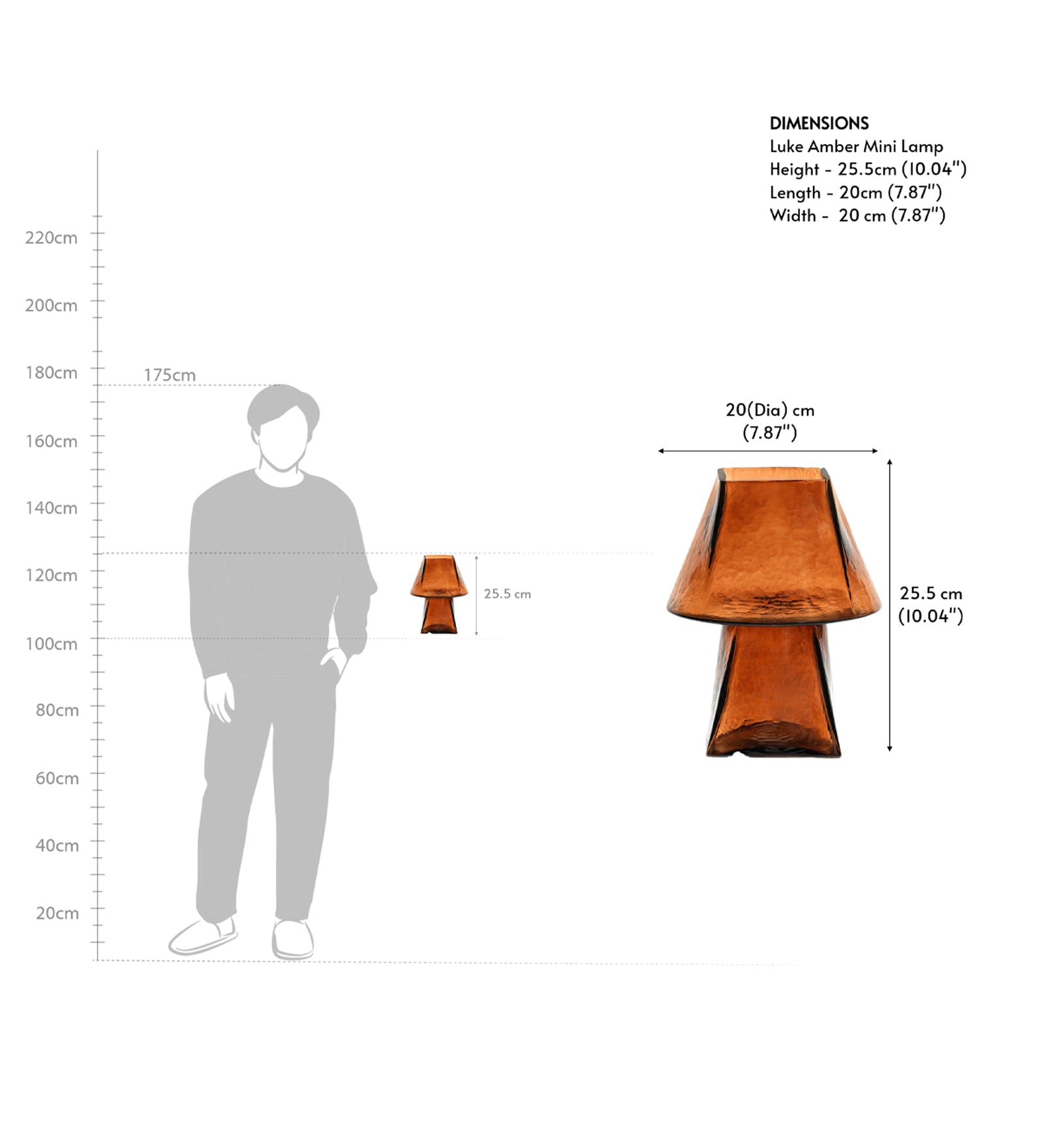 Lueur Amber Mini Table Lamp