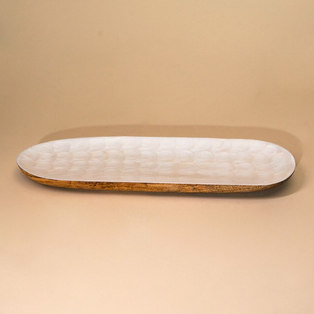 Pearl Enamel Serving Platter