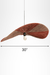 Raffia Pendant Lamp (Dual Tone) dimensions: dia 30 x H 5.5 in.