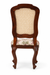 Rear view of Louis Dining Chair No.5, showing its cane back and shaped walnut-finished frame.