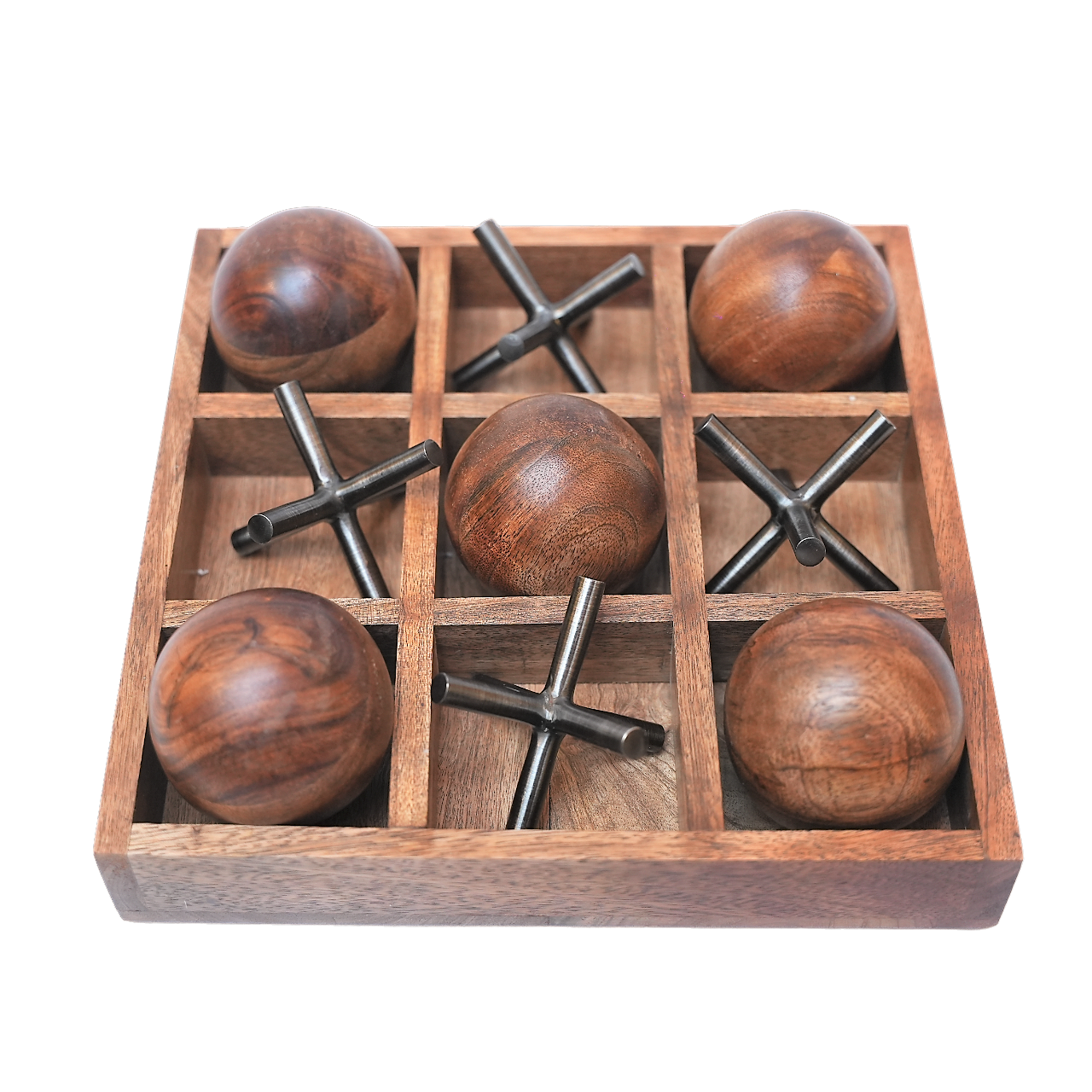 Wooden Tic Tac Toe Table Accent