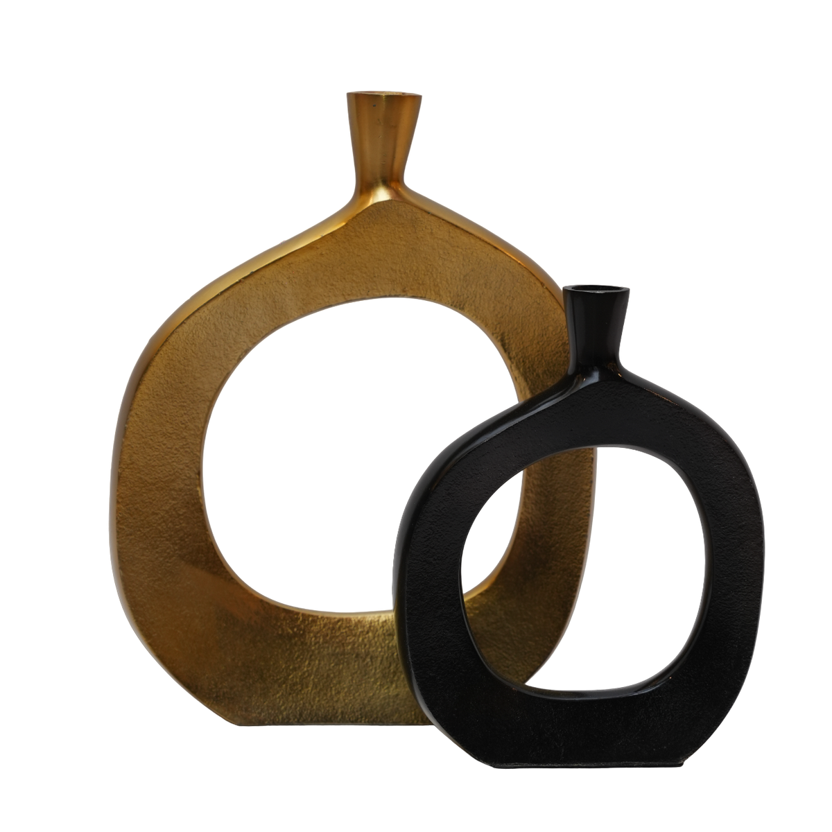 Black Gold Decorative Vase Set Of 2 Home Canvas Black gold decorative vase set of 2 home canvas