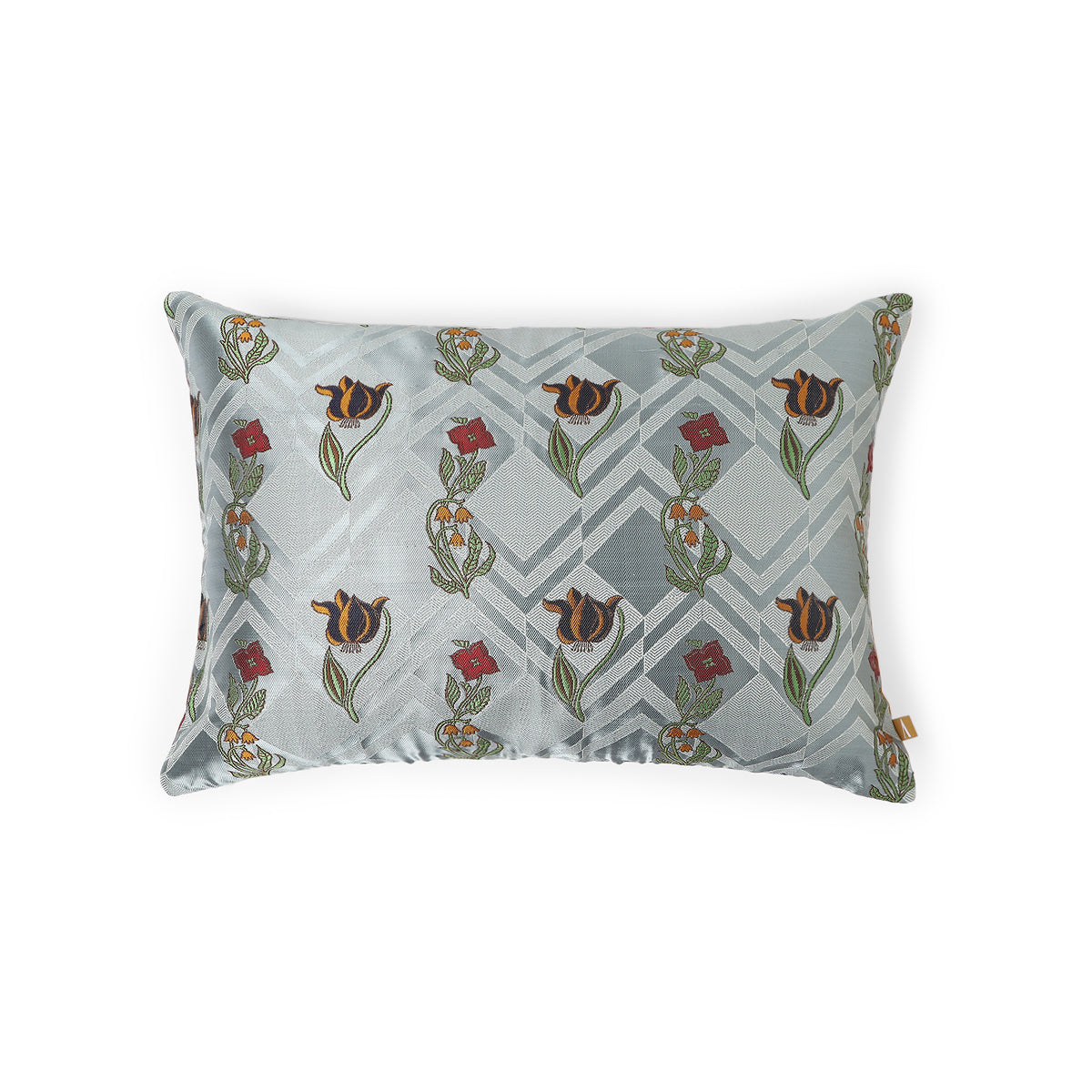 Camellia Satin Brocade Silk Cushion Cover