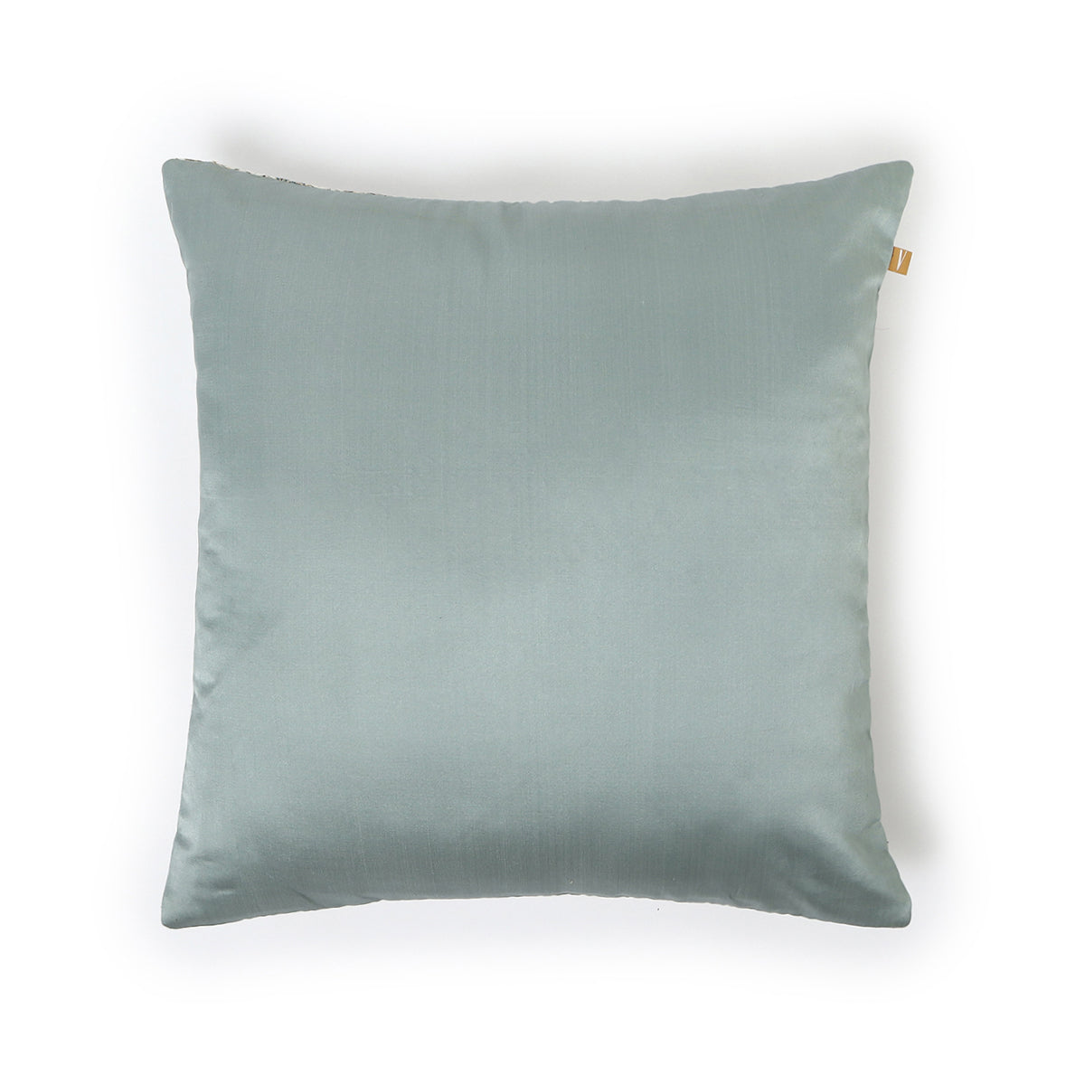 Blue Flower Gyasar Silk Cushion Cover