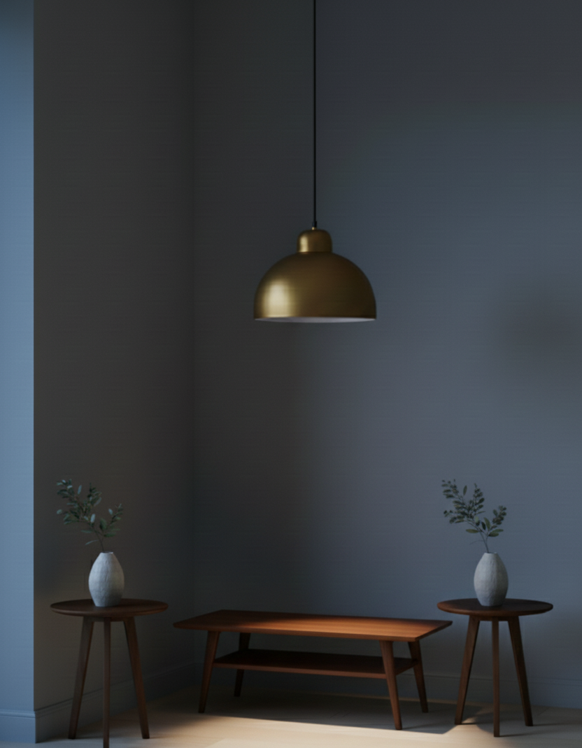 Gilded Dome 12inch Pendant Lights