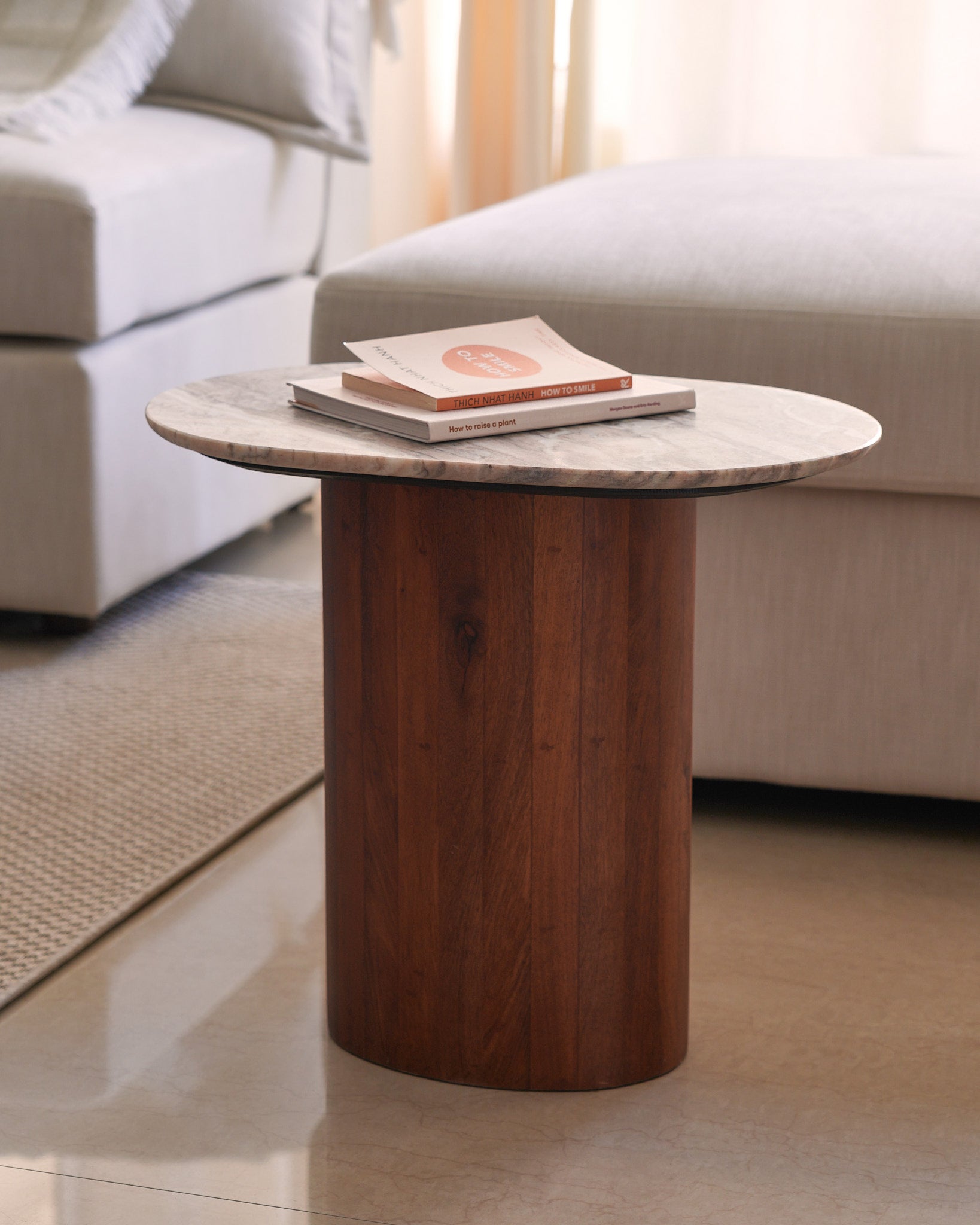 Baobab Marble Nesting Tables, Set of 2