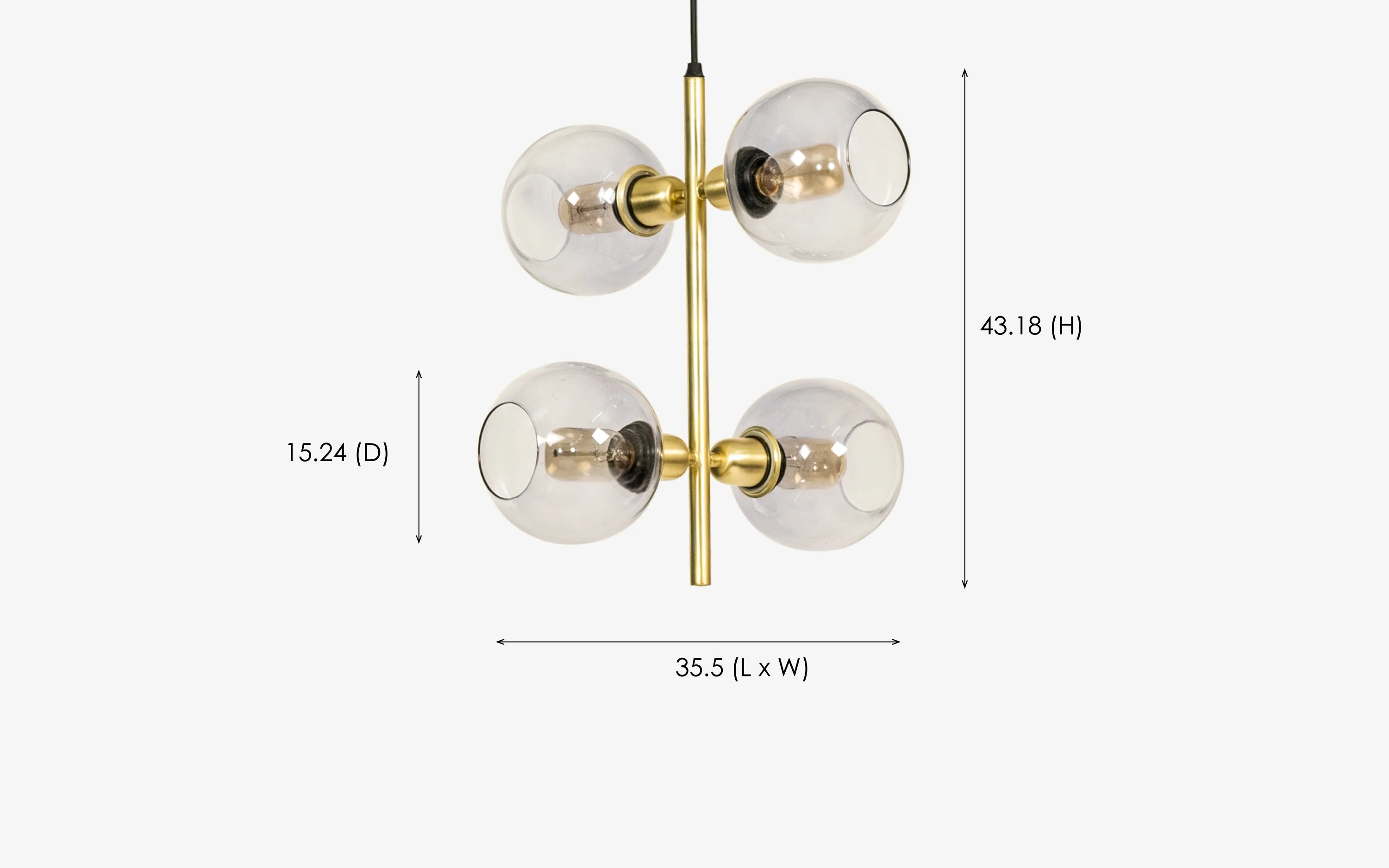 Bayo Cluster of 4 Hanging Lamp