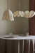 White hanging lamps.