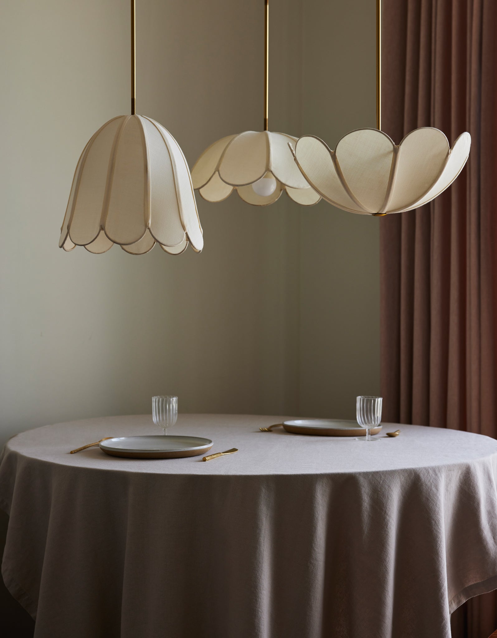 Bloom Fabric Hanging Lamp